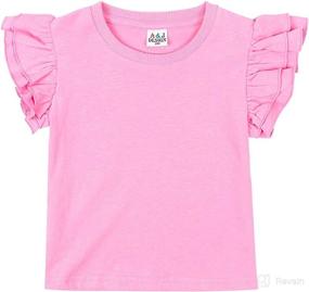 img 4 attached to DESIGN Infant Girls Ruffle Months Apparel & Accessories Baby Girls best - Clothing