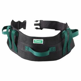 img 4 attached to Extra-Wide Soft Nylon TIDI Posey Transfer Belt - Black With Green Economy Model - Washable Walking & Gait Transfer Belt For Nurses, Therapists & Home Care Caregivers (6537Q)