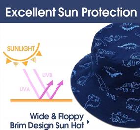 img 1 attached to Summer Baby Sun Hat with UPF 50+ Protection - 👶 Toddler Bucket Hat for Boy & Girl - Beach and Outdoor Activities