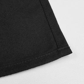 img 3 attached to TableLinensforLess Hemmed Edge, Restaurant Size 20 Inch Square Spun-Polyester Dinner Napkins Set Of 6 (Black)