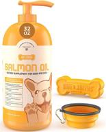 🐟 premium alaskan salmon fish oil for dogs & cats | boost joint function, immunity & heart health | omega 3 + epa + dha for shiny skin & coat supplement логотип