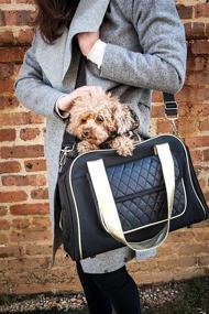 img 2 attached to Airline Approved Fashion Designer Travel Pet Dog Carrier: PET LIFE 'Mystique', Black - One Size