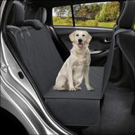 🐶 baauye dog car seat cover for back seat - waterproof & scratch proof pet cover for travel & outdoors (standard, black) логотип