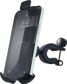 img 4 attached to 📱 2021 Bike & Motorcycle Phone Mount - The Ultimate Secure One-Handed Phone Holder for iPhone, Samsung & Smartphones. Resilient and Fully Adjustable. Boost Safeness & Comfort by +100%