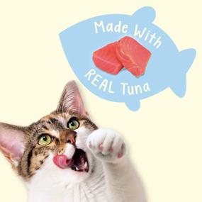img 1 attached to Purina Friskies Natural Cat Treats, Party Mix Natural Yums With Wild Tuna - (6) 6 Oz. Pouches