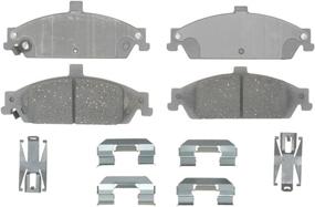 img 1 attached to ACDelco Advantage 14D727CH: Комплект передних дисковых тормозных колодок Ceramic 🔧 с оборудованием - высокая производительность и надежность!