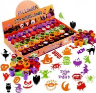 spooky fun for kids: veylin halloween self-ink stamps with 50 different designs logo