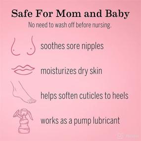 img 2 attached to 🍼 Organic Nipple Butter Lanolin-Free Breastfeeding Cream by Earth Mama, 2 fl oz (Pack of 3)