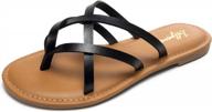 женские сандалии на плоской подошве с эластичными ремешками luffymomo для повседневного комфорта летом логотип