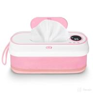 🔌 usb charged portable wipe warmer with lcd display - temperature control baby wet wipes dispenser for travel indoor use, bpa-free logo