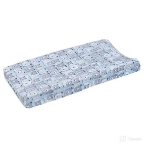 img 3 attached to 🐻 Soft and Snuggly: Dwell Studio Bear Hugs Changing Pad Cover in Blue/Gray/White