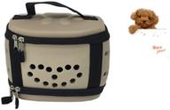 compact hamster cage carrier - travel bag with hard-sided kennel for 🐹 mini poodles, small animals, hedgehogs, mice, rats, sugar gliders, squirrels, chinchillas, rabbits, ferrets logo