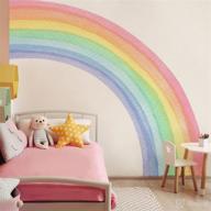 rainbow colorful stickers watercolor bedroom logo