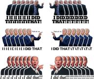 🔥 120pcs biden i did that stickers: gas pump parody vinyl waterproof stickers for car laptop window логотип