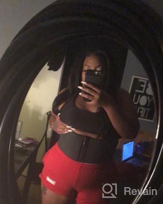 img 1 attached to Get Fit With KIWI RATA'S Women Latex Workout Waist Trainer - X-Shape Faja Trimmer Belt With Double Straps review by Jason Franco