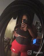 img 1 attached to Get Fit With KIWI RATA'S Women Latex Workout Waist Trainer - X-Shape Faja Trimmer Belt With Double Straps review by Jason Franco