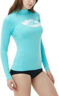 👙 tsla coastal women's rashguard sleeve swimwear for women via swimsuits & cover ups logo