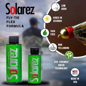 img 2 attached to SOLAREZ Fly Tie UV Cure Resin Flex Formula 0.5 Oz Bottle For Fly Tying, Fishing Bass Trout Lures - Professionally Build Strong & Flexible Heads And Bodies.