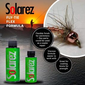 img 3 attached to SOLAREZ Fly Tie UV Cure Resin Flex Formula Бутылка 0,5 унции для связывания мушек, приманки для ловли басовой форели - профессионально создавайте прочные и гибкие головы и тела.
