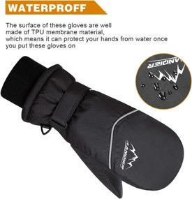img 3 attached to Lapulas Waterproof Thinsulate Girls' Snowboard Accessories: Beat the Cold & Weather!