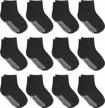 12 pairs of non-slip toddler socks with grips for ultimate baby safety and comfort logo