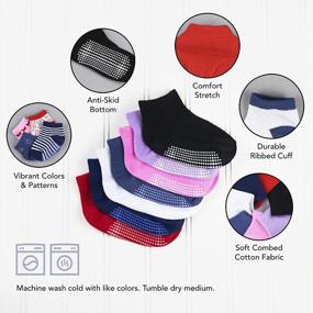img 3 attached to 12 Pairs Of Non-Slip Toddler Socks With Grips For Ultimate Baby Safety And Comfort