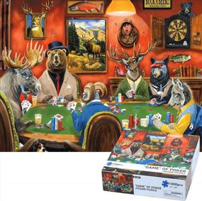 img 4 attached to Unique And Fun 1000 Piece Puzzle For Adults By BunMo - Ideal Hunting Gifts For Dad - Perfect Fit Jigsaw Puzzle With Exclusive Pieces. Find The Best 1000 Piece Puzzles For Adults And Up Here.