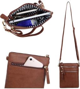 img 3 attached to Solene Organizer Detachable Wristlet Crossbody Women's Handbags & Wallets with Wallet Compartments