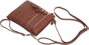 img 2 attached to Solene Organizer Detachable Wristlet Crossbody Women's Handbags & Wallets with Wallet Compartments