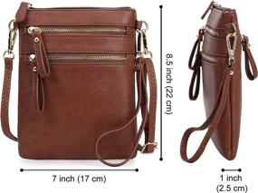 img 1 attached to Solene Organizer Detachable Wristlet Crossbody Women's Handbags & Wallets with Wallet Compartments