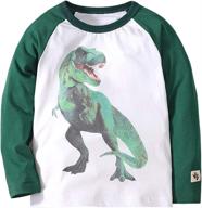 bleubell toddler dinosaur sleeve shirt boys' clothing ~ tops, tees & shirts logo