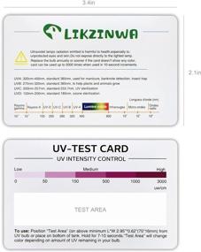 img 2 attached to UV Sensor Card - 2 Pack - Reptile Lamp UV Sensor Test Card for Bearded Dragons, Lizards, and Reptiles - UVB Fluorescent Lamp