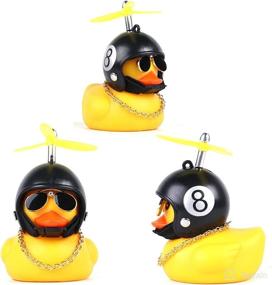 img 2 attached to MEIJIABA Car Duck: Rubber Bike Large Duck for Car Accessories and Dashboard Toy Small Duck Decoration - 2 Pack (8&Pink)