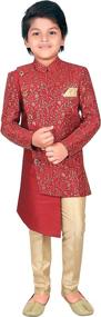 img 4 attached to 👦 Authentic Handcrafted Ethnic Embroidered Sherwani for Boys' Clothing at Suits & Sport Coats