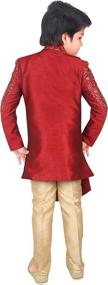 img 3 attached to 👦 Authentic Handcrafted Ethnic Embroidered Sherwani for Boys' Clothing at Suits & Sport Coats