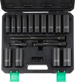 img 3 attached to 17-Piece 1/2-Inch Drive 6 Point Deep Impact Socket Set, SAE Size - Amazon Brand Denali With Carrying Case