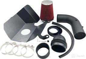 img 2 attached to 🚀 4-Inch Perfit Formance Cold Air Intake Induction Kit with Filter | 2003-2007 Dodge Ram 2500 3500 5.9L L6 Turbo Diesel | Black Tube & Red Filter