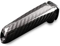 carbon fiber car handbrake cover grip handle lever for bmw 1 2 3 4 series gt e46 e90 e92 e60 e39 f30 f10 f20 - upgraded automotive accessory for improved style and functionality logo