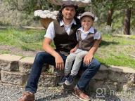 img 1 attached to Gioberti Tweed Vest Set for Kids and Boys - Includes Matching Cap and Bow Tie review by Eddy Borghesi