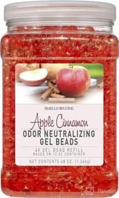 img 4 attached to 🍏 SMELLS BEGONE Odor Gel Bead Refill - Eliminates Bathroom, Car, Boat, RV & Pet Odors - Air Freshener - Essential Oil Infused - Apple Cinnamon Scent - 48 oz