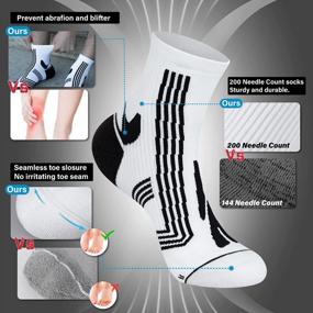 img 1 attached to Stay Comfortable And Blister-Free During Your Workouts With Our Moisture-Wicking Athletic Socks For Men And Women