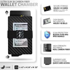 img 3 attached to FIDELO Minimalist Wallet Men Wallets Men's Accessories : Wallets, Card Cases & Money Organizers