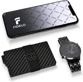 img 1 attached to FIDELO Minimalist Wallet Men Wallets Men's Accessories : Wallets, Card Cases & Money Organizers