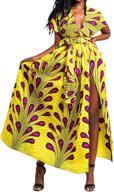boho african chic: женское плиссированное макси-платье vimoisa с цветочным принтом и многосторонним v-образным вырезом логотип