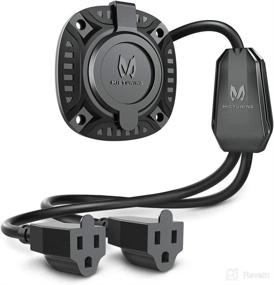 img 4 attached to MICTUNING 15A 250V AC Port Plug with 18-Inch Integrated Extension Cord Y Splitter Cable and Water-Resistant Cap