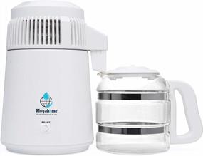 img 3 attached to Pure And Convenient Water Purification With Megahome Countertop Water Distiller: White With Glass Collection