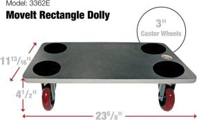 img 1 attached to 🚚 Move-It 3362 Premier Wood Platform Dolly - 23" x 12" - 530-lb Load Capacity