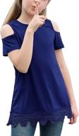 gorlya summer shoulder t shirt gor1068 girls' clothing and tops, tees & blouses logo