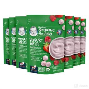 img 4 attached to 🍓 Organic Red Berries Yogurt Melts by Gerber Baby Snacks - 1 Ounce, Pack of 7
