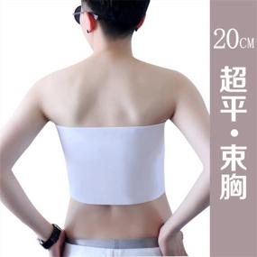 img 2 attached to Plus Size Strapless Trans Lesbian Chest Binder Top 20 Cm Elastic Band BaronHong Tomboy